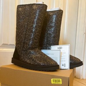 Ugg  Boots Sparkle Cheetah Print